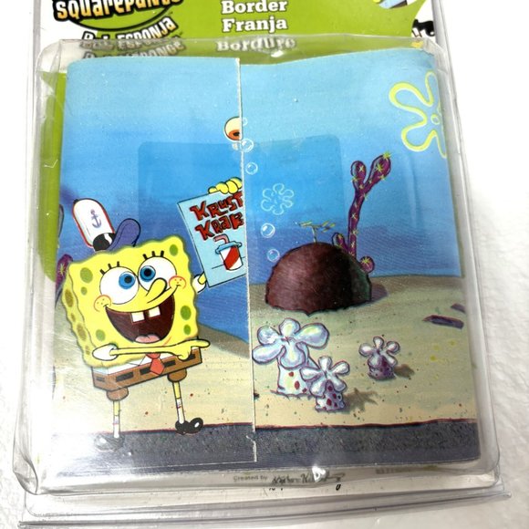 Spongebob Squarepants Removable Wall Border 2 Pkg  NOS NWT - Picture 4 of 11